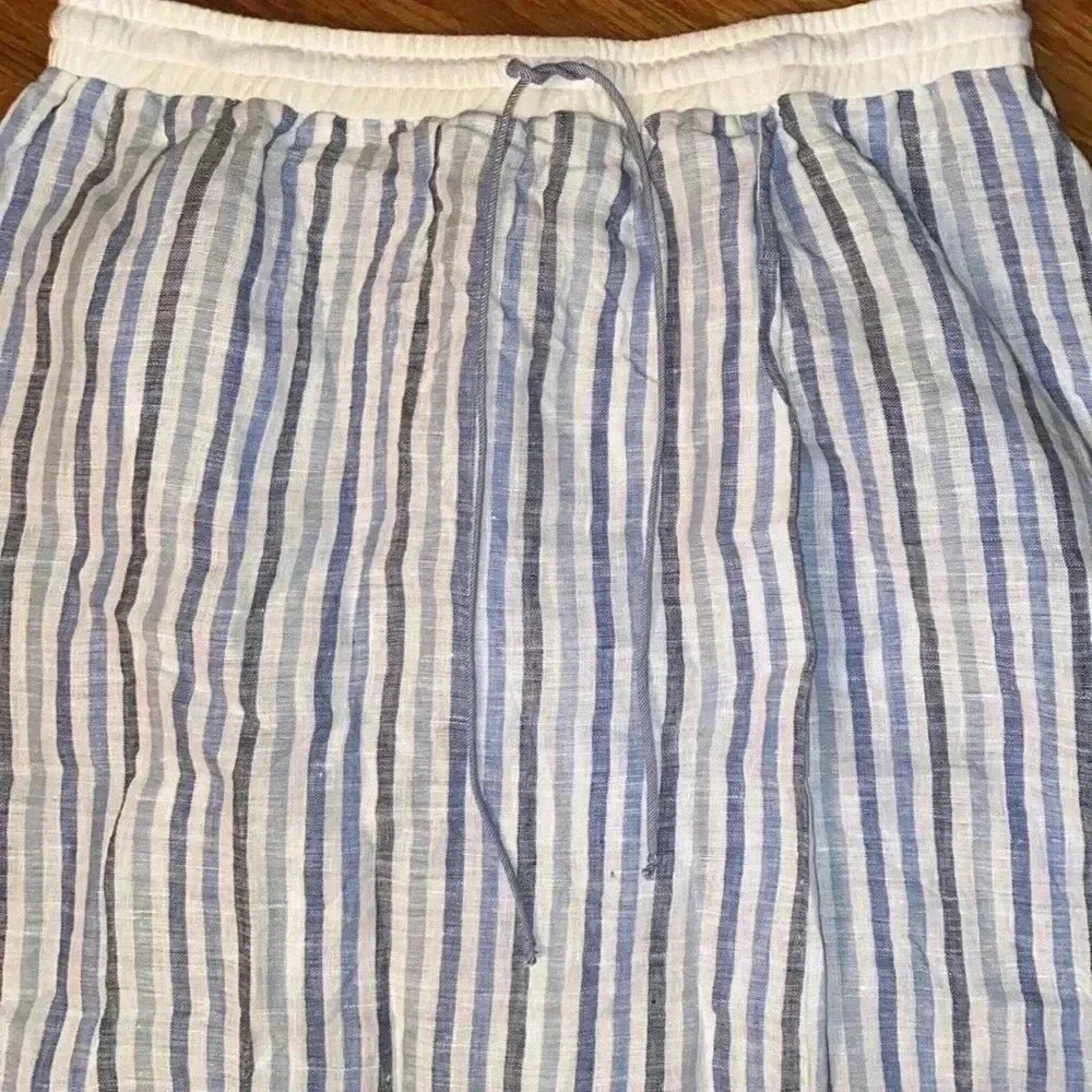 Sita Murt - 100 % linen blue/white stripe skirt - new w/o tag - size 40 (US 8) - Picture 2 of 9